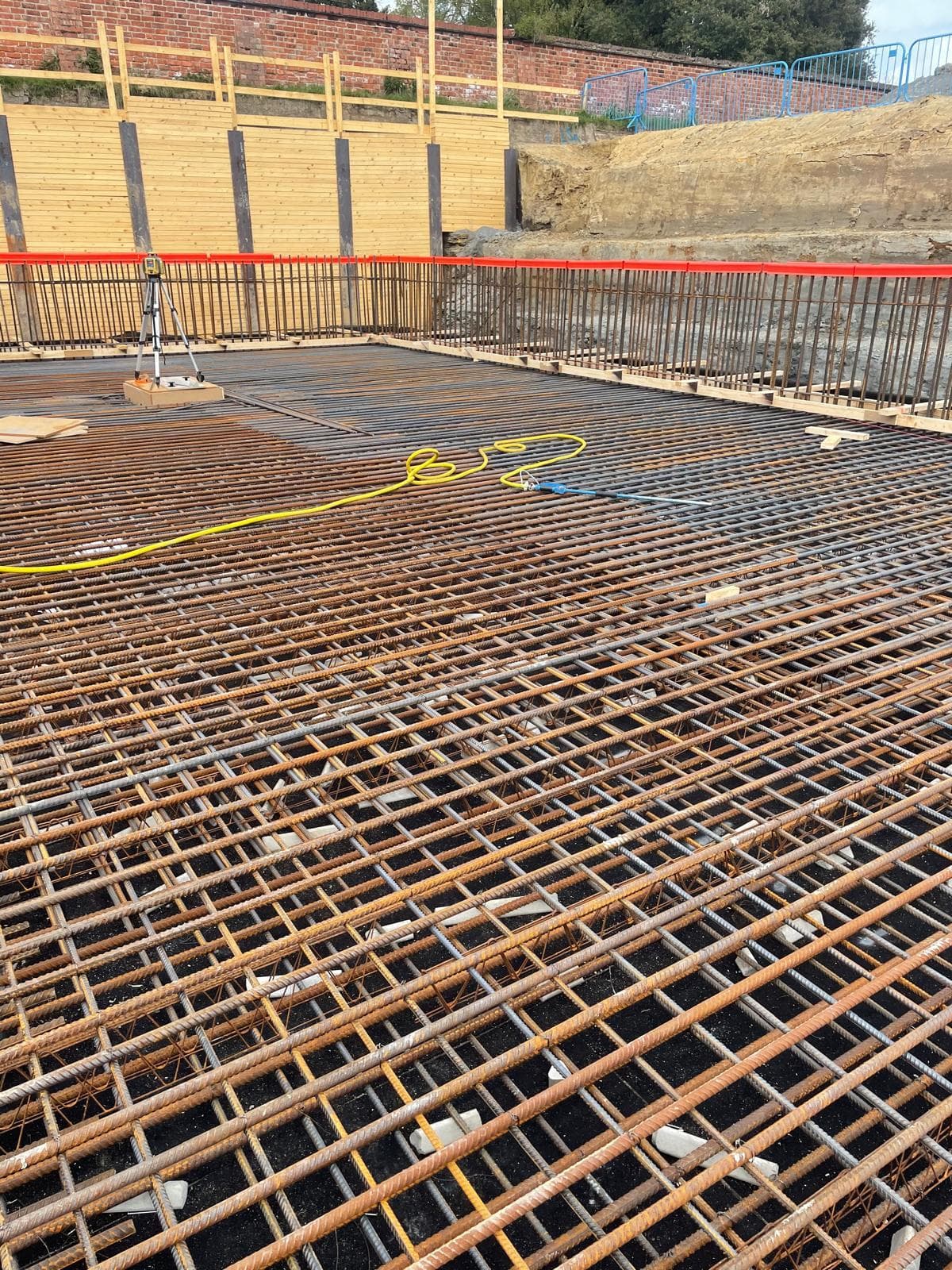 Market Harborough basement construction, site photograph 5