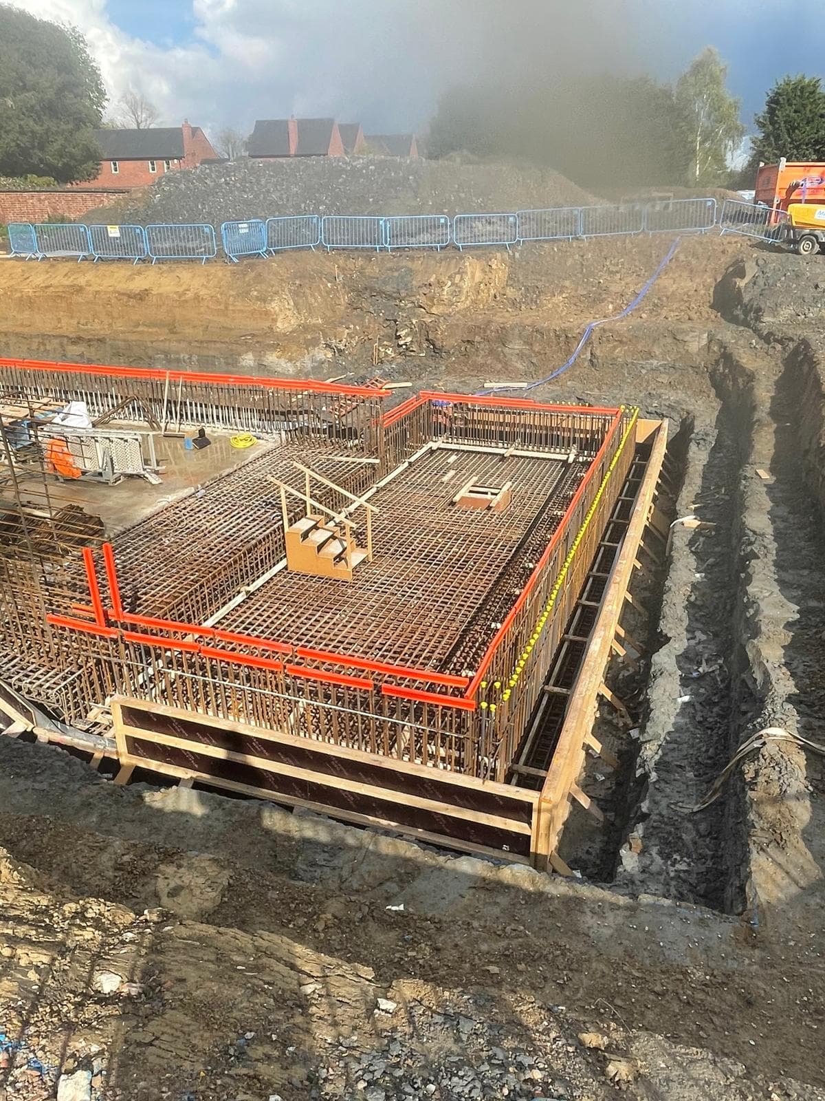 Market Harborough basement construction, site photograph 14