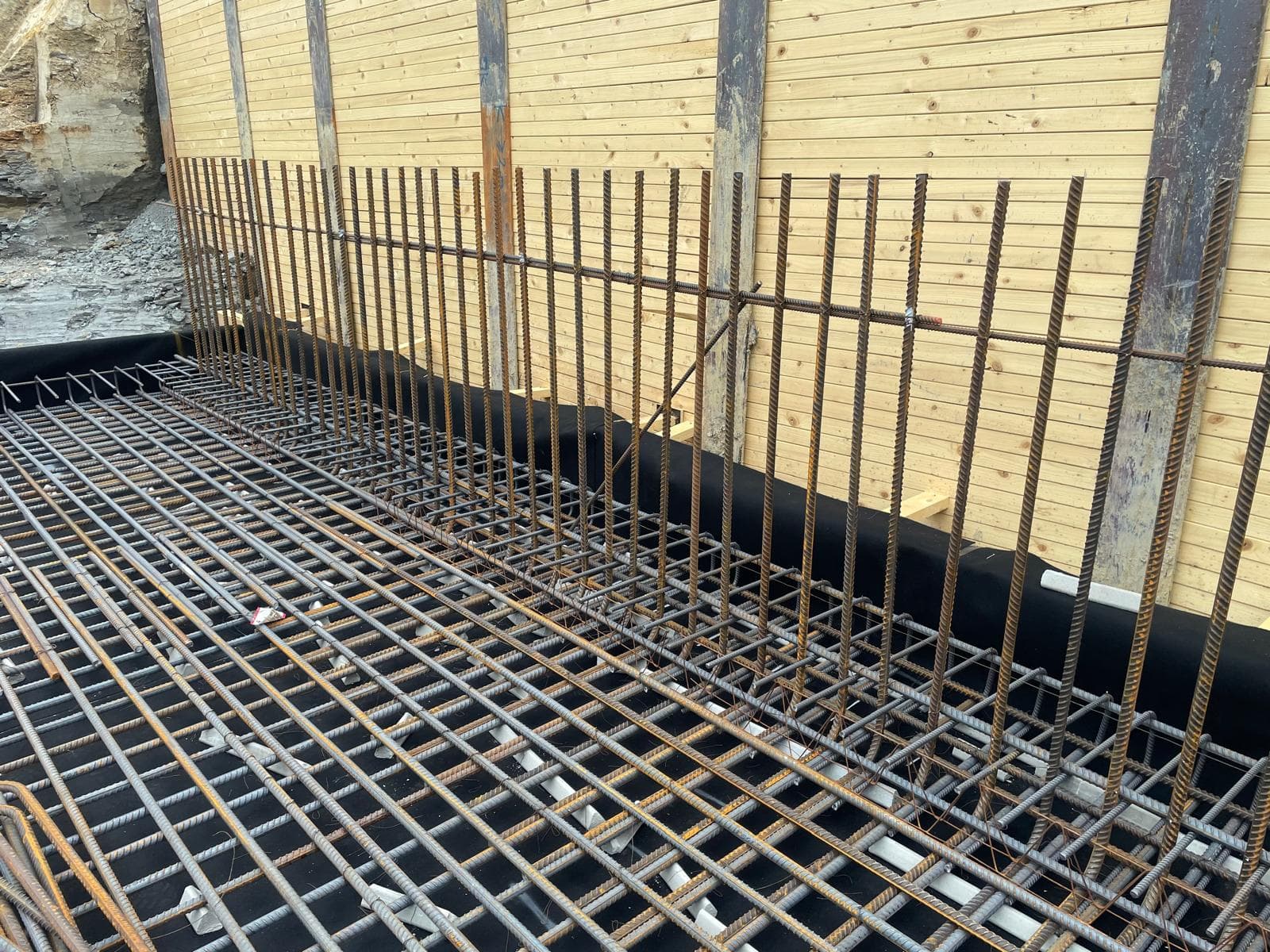 Market Harborough basement construction, site photograph 18