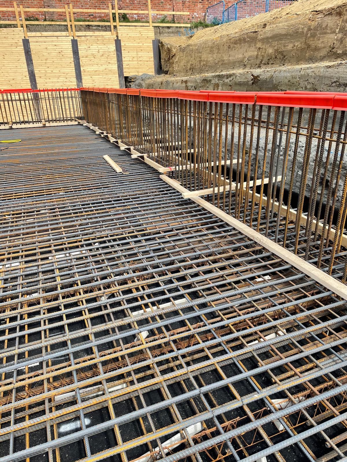 Market Harborough basement construction, site photograph 20