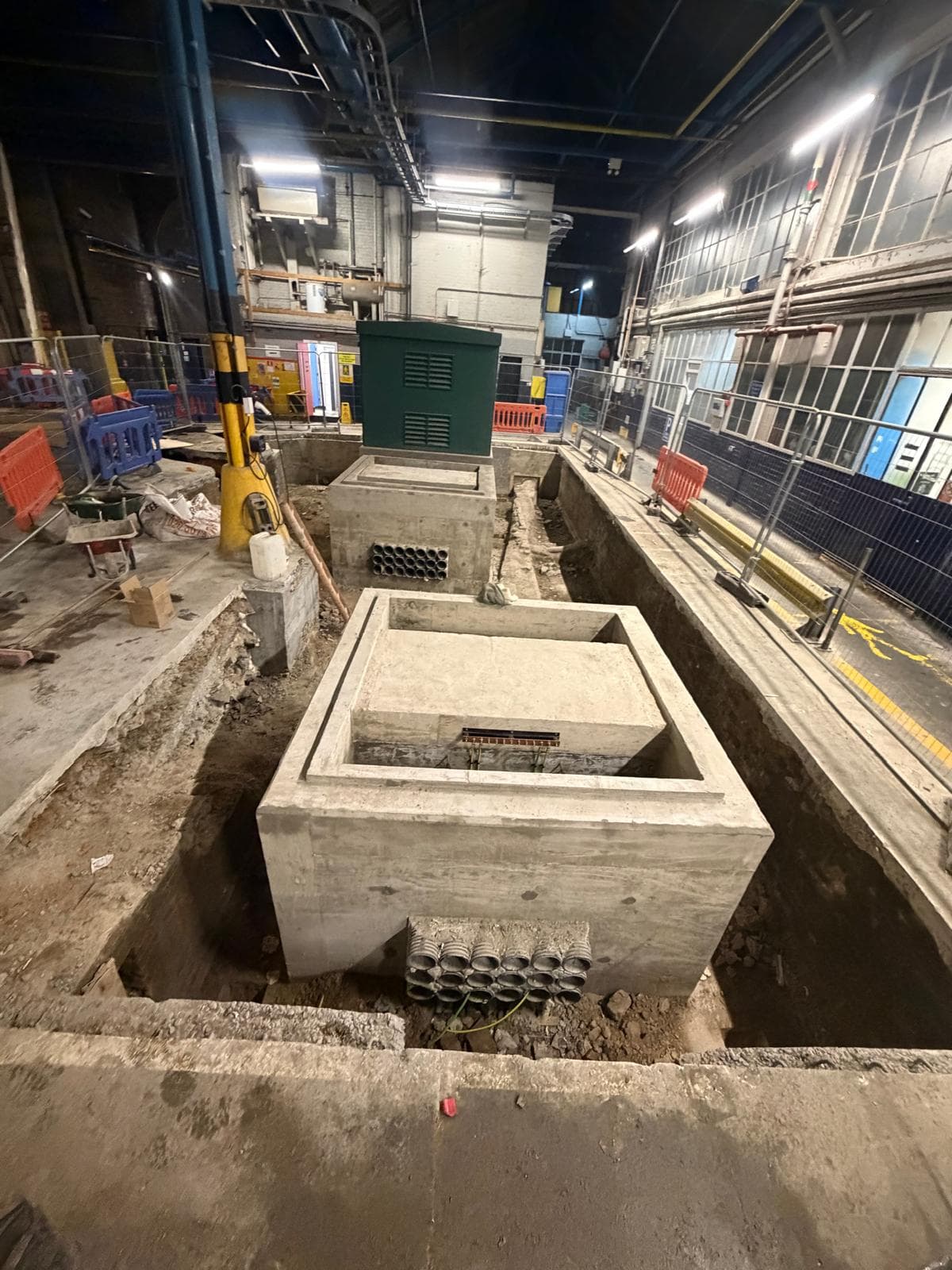 Market Harborough basement construction, site photograph 21