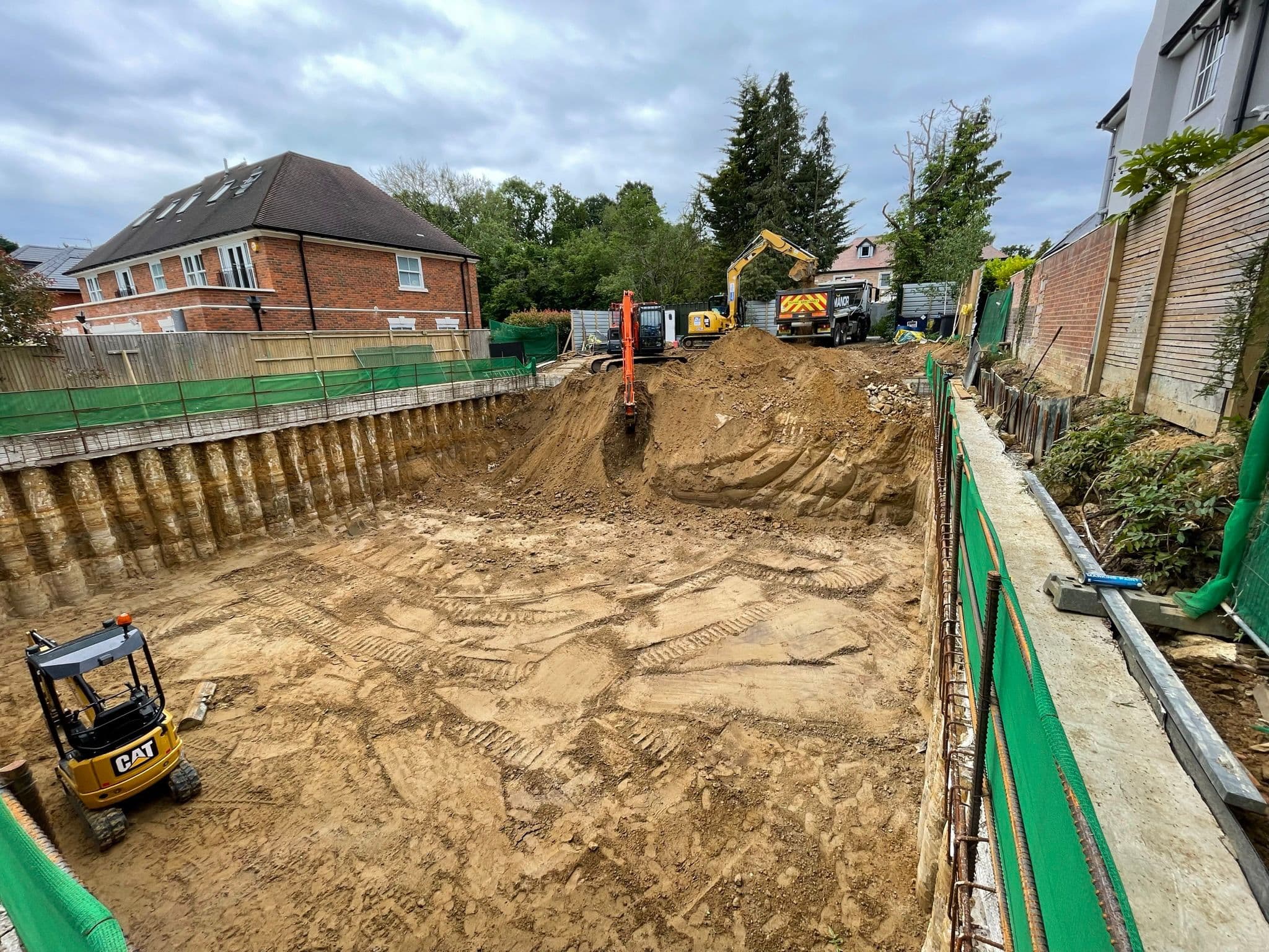 Virginia Water basement construction, site photograph 11