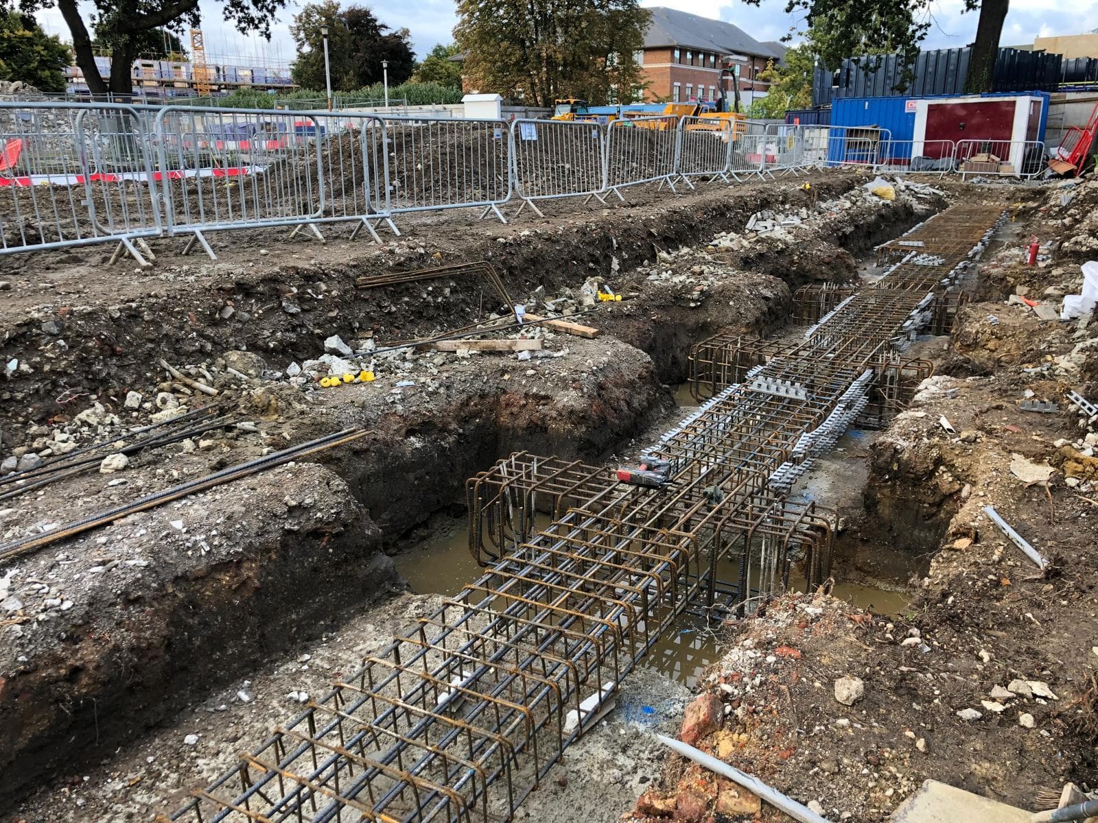 Walton on Thames basement construction, site photograph 3