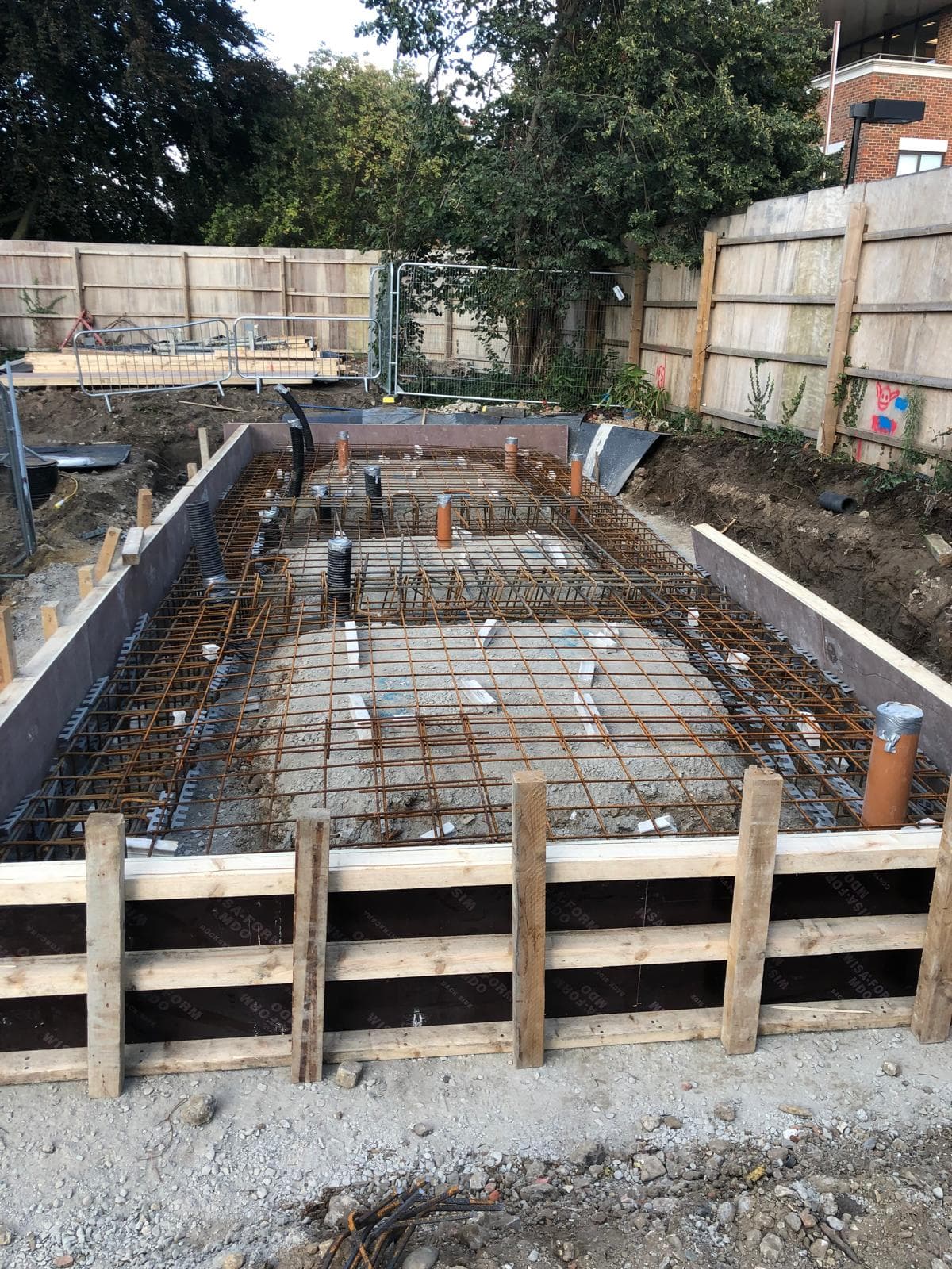 Walton on Thames basement construction, site photograph 10