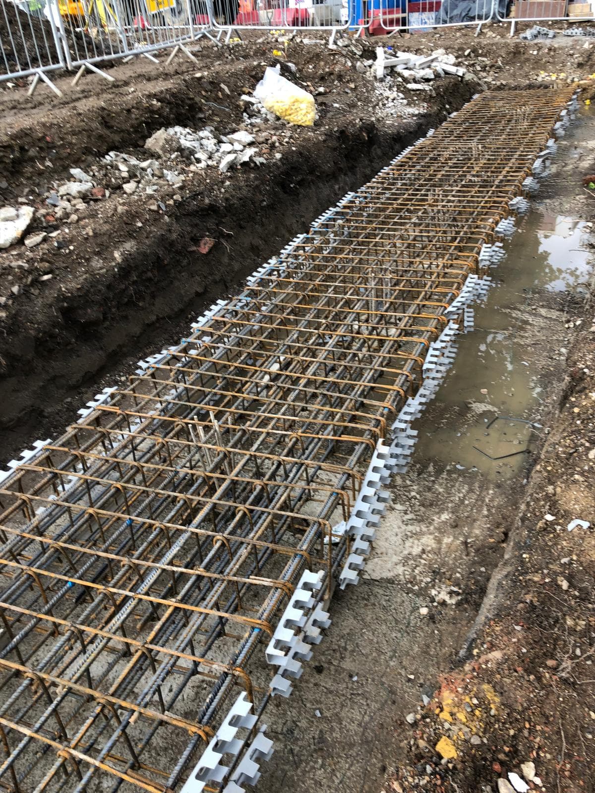 Walton on Thames basement construction, site photograph 23